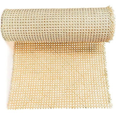 AIDNTBEO Rattan Mesh Roll Sheet Webbing Caning Materiāls krēsliem Kit Multi-size Opcijas Natural Rattan Webbing