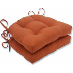 Pillow Perfect Outdoor | Iekštelpu spilvenu spilvenu spilvenu komplekts, 17,5 x 16,5 x 4, oranža krāsā (2 gab.)