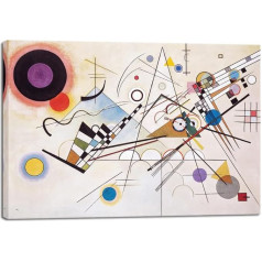 Wieco Art Canvas Wall Art Wassily Kandinsky Composition VIII Picture Print Famous Paintings Canvas Prints for Living Room Home Decor and Wall Decorations