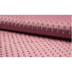 Grezns Super Soft Dimple Cuddly Soft Fleece audums - Old Rose