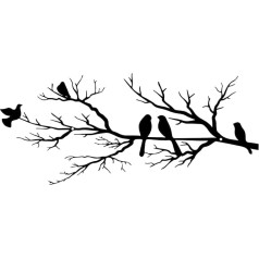 ESTART Metāla putnu sienas dekori Vivid Birds on Ast Silhouette Wall Decor Āra sienas skulptūra piekaramais Mājas balkons