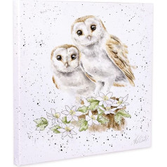 Wrendale Design Hooting For You Owl Print 20cm Square Canvas