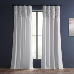 HPD Half Price Drapes PDCH-KBS1-84-RU Dupioni zīda aizkari viesistabai 50