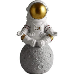 ALEOHALTER Astronaut Statues Astronaut Figure Sculpture Spaceman Statue Desk Accessories Kids Room Boys Bedroom Decoration Astronaut Theme Decoration