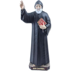 Proposte Religiose St Charbel Statuete Augstums 40 cm Ar rokām apgleznots