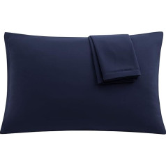 Sourcing Map 2 Pack Soft Microfibre Series 1800 Zippered Pillow Cases Wrinkle Free Fade Resistant