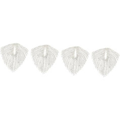 EXCEART 4 Rhinestone Long Tassel Chain Delicate Fringe Trim Bead Fringe Diamond Fringe Appliqué Embellishments Rhinestone Tassel DIY Supply Wedding Crystal Clothing