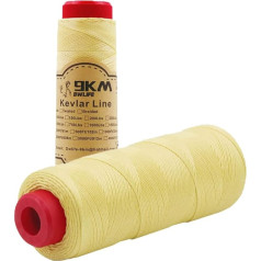 9KM DWLIFE 100% kevlara pīta līnija (0,5 mm ~ 3,5 mm 23 kg ~ 680 kg), daudzfunkcionāla aušanas virve Kites Line/Camping Rope/Fishing Tackle Assist/Model Rocket Heat and Cut Resistant Black