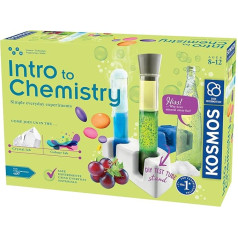 Thames & Kosmos Intro to Chemistry, Kids Science Kit, mācību līdzekļi ķīmijas jēdzieniem un aprīkojumam, STEM rotaļlietas zinātniskajiem eksperimentiem, 8-12 gadi