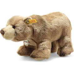 Steiff Cuddly Toy Brown Bear Back in Time Baerlie, mīļa pildīta rotaļlieta ar vārdu, zēniem, meitenēm un zīdaiņiem no 0 mēnešiem, Teddy, Cuddly Bear Brown, 28 cm maza, 069420