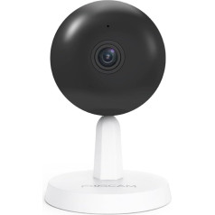 Foscam IP kamera iekštelpās IP X4 WiFi HD 4MP Inteliģenta kustības noteikšana, saderīga ar Alexa un Google Assistant Nakts redzamība 8M ar 9 infrasarkanajiem LED baltā krāsā