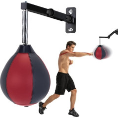 Ātruma maiss boksam, Punching Bag Wall Mount Regulējams boksa augstums Reflex Ball Ātruma maiss boksam pieaugušajiem vīriešiem un sievietēm bērniem