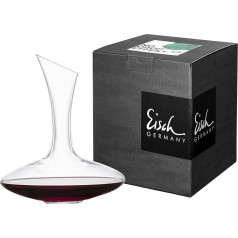 EISCH dekanteris Performance - roku darbs - sarkanvīnam un baltvīnam - augstas kvalitātes kristāla stikls - eleganta karafe bez piliena efekta - ar dāvanu kastīti - 750 ml