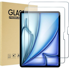 ProCase Pack of 2 Screen Protector for iPad Air 6 11 Inch M2 2024, 9H rūdīts stikls 11 collu iPad Air (M2) 2024, aizsargplēve, aizsargstikls, kas saderīgs ar iPad Air 6. paaudzes iPad Air 11