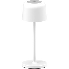 Lumisky SOPHIA bezvadu LED galda lampa, silti balta, aptumšojama, augstums 20 cm, balta