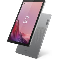 Lenovo Tab M9 planšetdators, 9 collu HD, MediaTek Helio G80, 3 GB RAM, 32 GB ar iespēju paplašināt līdz 2 TB, 2 skaļruņi, WiFi + Bluetooth 5.1, Android 12 korpuss un plēve, pelēks