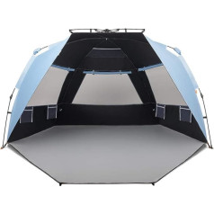 Easthills Outdoors Instant Shader Dark Shelter Pop Up Beach Tent, Sun Protection with UPF 50+ UV Protection for Kids and Family, Sky Blue