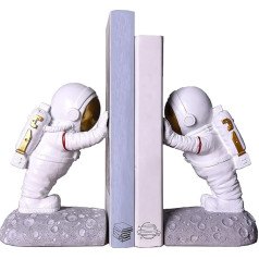 Joyvano Astronaut Decorative Bookend - Bookends for Office Shelves, Book Holder Books, Modern Heavy Books Holder, Book Stopper