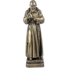 Pietrelcina San Pio (Padre Pio) sveķu statuete 30 cm bronza Ražots Itālijā