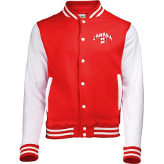 Supportershop Unisex Veste Rouge Et Blanche Canada Sarkanā un baltā Kanādas jaka