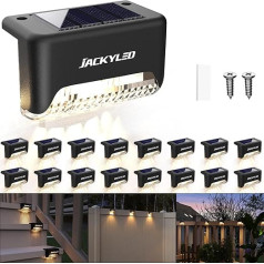 JACKYLED Solar Deck Lights 16 Pack āra saules žogu apgaismojums