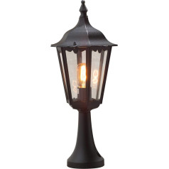 Konstsmide Firenze 7214-750 Base Light Platums 23,5 cm Dziļums 23,5 cm Augstums 55 cm 1x 100 W IP43 Krāsots alumīnijs matēts melns