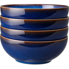 Denby 421048907 Blue Haze graudaugu bļodu komplekts, māla trauki, zils