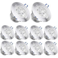 (Pack of 10) Pocketman 110 V 3 W LED griestu gaisma Downlight, silti balta lampas gaisma ar LED draiveri