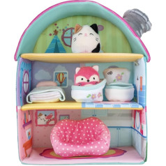 Squishville SQM0049 Fifis Hut Super mīksta mājiņa ar divām 5 cm Mini Squishmallows plīša figūriņām un aksesuāriem