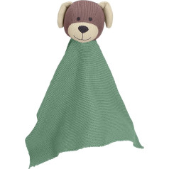 Sterntaler Baby Unisex mierinātājs Trikotāžas mierinātājs S Dog GOTS Cuddly Blanket Baby Cuddly Blanket mierinātājs Green