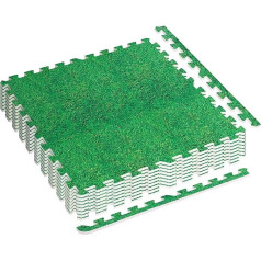 MOVIT Floor Protection Mats, Approx. 3 m², 8 Puzzle Mat Pieces 60 x 60 x 1.2 cm Including 16 End Pieces, 11 Colours, Underlay Mats Training Mats