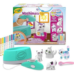 CRAYOLA Wahimals Pets 74-7517 Spray Boutique, aktivitāšu komplekts, mazgāšanas krāsu aerogrāfs, ideāli piemērots dāvanām, ieteicamais vecums: no 3 gadiem