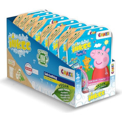 INKEE SURPRISE - 8 Peppa Pig vannas bumbiņu komplekts bērniem ar pārsteigumu, Peppa Wutz rotaļlieta vannai, ar zemeņu aromātu un putu efektu.