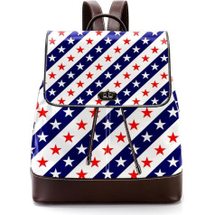 Star Stripe Personalizētas skolas somas Grāmatu somas pusaudžiem, daudzkrāsainas, 27 x 12,3 x 32 cm, mugursomas mugursomas, daudzkrāsains