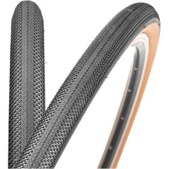 Bicycle Tyre 700C 700 x 2 5/28/35/40C Road Bike Tyre 60TPI Anti-Puncture Gravel Wheel Tyre Wire Type Yellow Edge