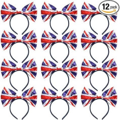 I LOVE FANCY DRESS LTD Union Jack Flag Britu notikumi Galvas lenta