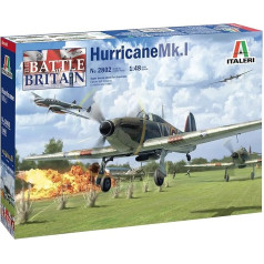 Italeri 2802S Hawker 1:48 Hurricane Mk.I, Precīza replika, Celtniecība, Amatniecība, Hobijs, Līmēšana, Plastmasas komplekts, Montāža, Mazs