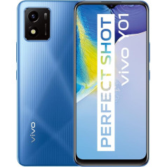 VIVO Y01 viedtālrunis bez līguma, 5000 mAh akumulators, Android 11 mobilais tālrunis 6,51 collu Halo FullView, 13 MP galvenā kamera, plāns 3D dizains, 3+32 GB