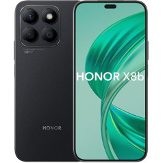 HONOR X8b atbloķēts viedtālrunis 8 + 256 GB, 108 MP un 50 MP portretu fotografēšanai, 6,7 collu AMOLED displejs, Snapdragon 680, 4500 mAh akumulators, Dual SIM, melns