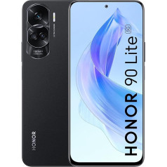 HONOR 90 Lite 5G viedtālrunis ar trīskāršu kameru 100MP 8+256GB 6,7 collu displejs 90Hz 4500mAh Dual SIM Android 13 NFC Black