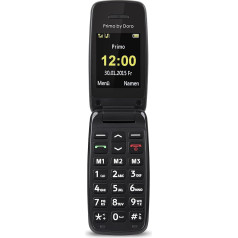 Primo 401 by Doro - GSM Mobiltelefon mit großem beleuchtetem Farbdisplay - schwarz, 360070