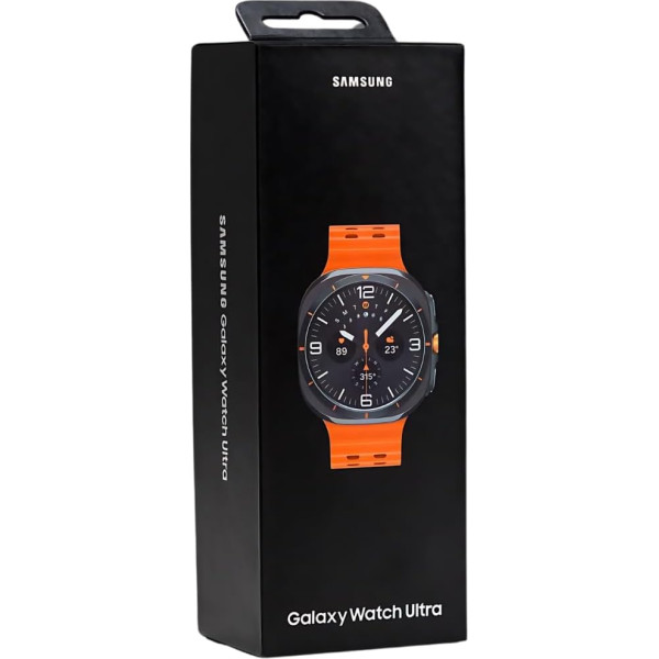 Samsung Galaxy Watch Ultra 47mm titāna pelēks korpuss, oranžs lenta LTE ES