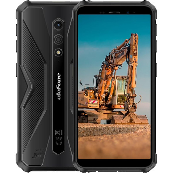 Ulefone Android 13 4G āra viedtālrunis, Armor X12 - 6GB + 32GB, 5,45 collu IP68 IP69K izturīgs mobilais tālrunis bez līguma, Dual SIM + SD 3 karšu slots, 13MP zemūdens kamera, cimdu režīms, GPS NFC,