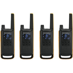 Motorola Talkabout T82 Extreme PMR446 2-Wege-Walkie-Talkie-Radio, Quad-Pack, Gelb/Schwarz