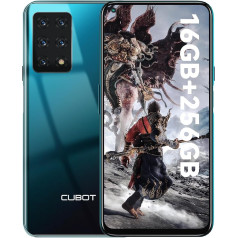 CUBOT X30P viedtālrunis bez līguma 6,4 collu displejs 48MP + 32MP kamera Android 13 Mobilais tālrunis 4200 mAh Octa Core/4G Dual SIM/NFC/GPS/OTG/Fingerprint - Zaļš