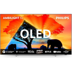 Philips Ambilight 55OLED759 4K OLED Smart TV - 55 Zoll displejs ar P5 AI Perfect Picture Ultra HD, Titan OS, Dolby Vision un Dolby Atmos, Funktioniert mit Alexa und Google Sprachassistent