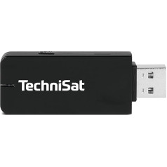 TechniSat TELTRONIC ISIO USB Dual-Band WLAN Adapter (Stick for Wireless Integration of Selected TechniSat ISIO Devices into Home Network) Black