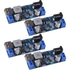 4gab 12V uz 5V 5A USB barošanas buks modulis Step Down Power Buck pārveidotājs Tālrunis Ātra uzlāde Step Down Volt transformatora sprieguma regulators