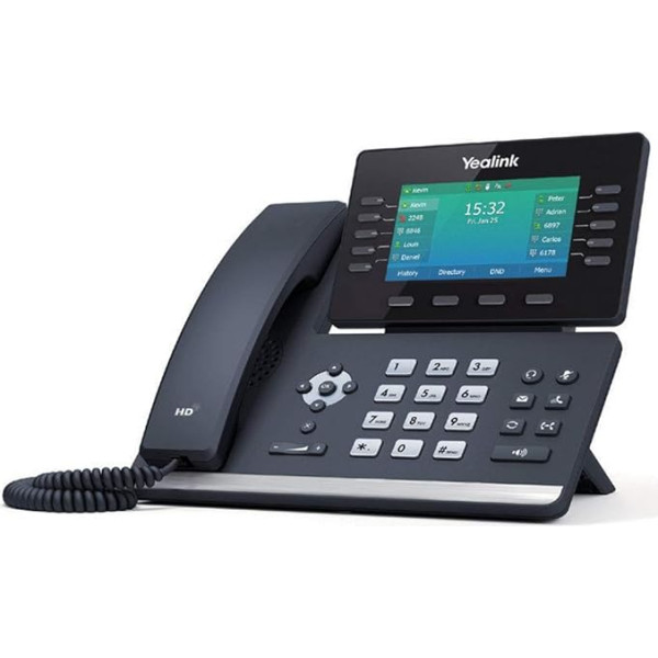 Yealink IP tālrunis SIP-T54W VoIP-telefons, melns (ģenerāltālrunis)