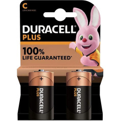 Duracell baterija Plus New -C (MN1400/LR14) Baby 2 gab. DURC100PP2